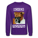Boxer Momma Sweatshirt - purple