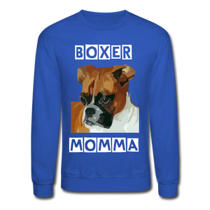 Boxer Momma Sweatshirt - royal blue