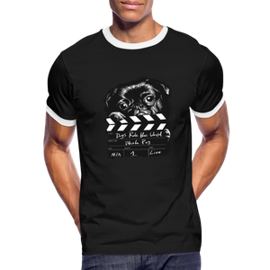 Men's  Pug T-Shirt - black/white