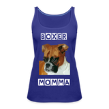 Boxer Momma Tank Top - royal blue