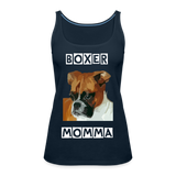 Boxer Momma Tank Top - deep navy