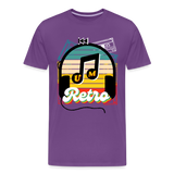UM Retro Mens  T-Shirt - purple